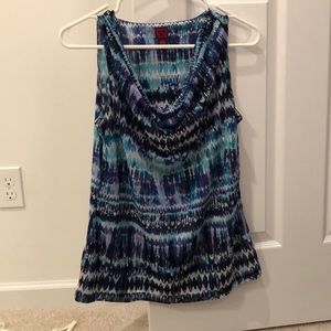 Tie dye print tank top